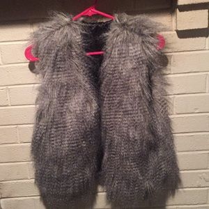 Faux fur vest